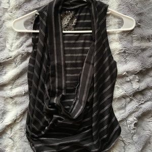 3/$20 Charlotte Russe Black striped top